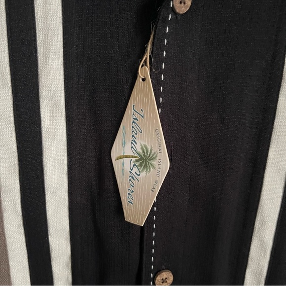 Island Shores men’s button short sleeve Charlie Sheen Bowling Shirt Large NWT - Picture 4 of 10